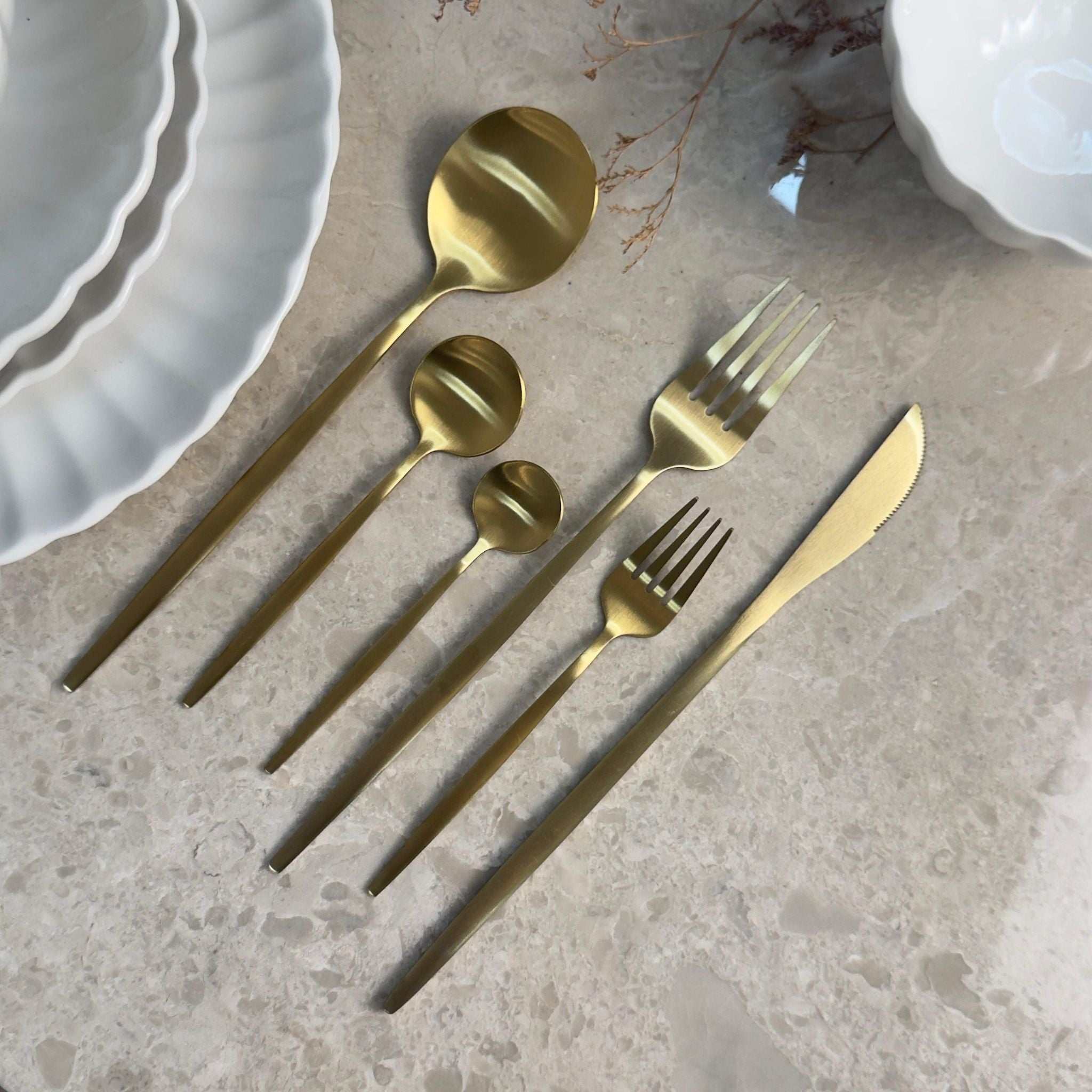 Sofia Besteckset Gold 36-teilig
