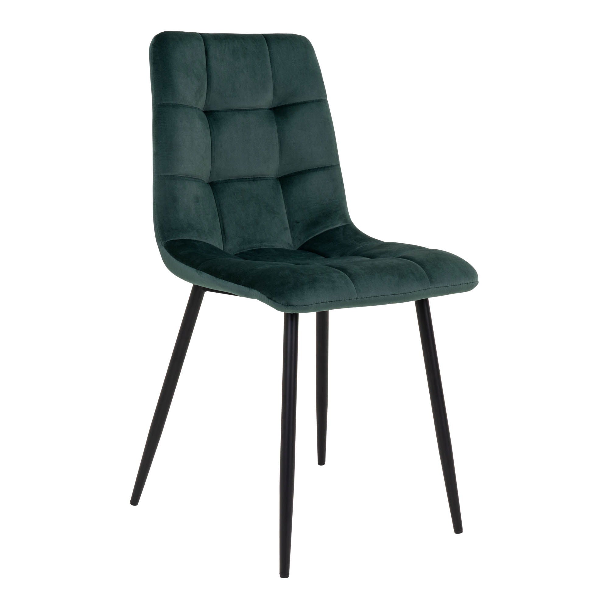 Middelfart Esszimmerstuhl 2er Set – Stoffstuhl mit Bezug und pulverbeschichteten Beinen, 44×55×86 cm