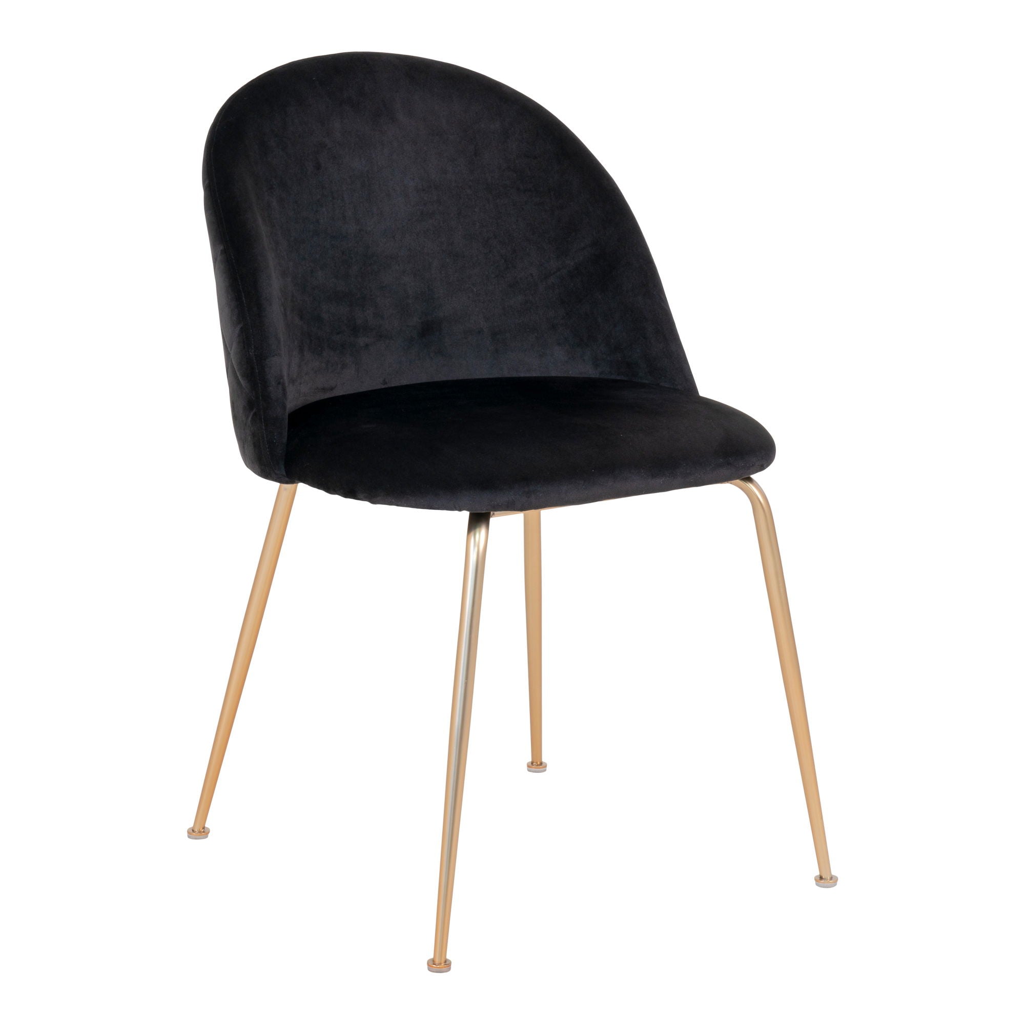 Geneve Esszimmerstuhl 2er Set – Polsterstuhl mit Samtbezug, 51×56×76 cm