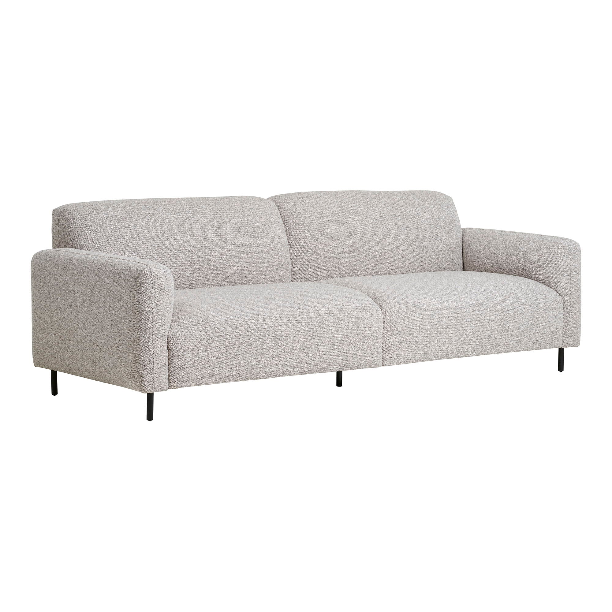 Salvador – 3-Sitzer Sofa Bouclé, hellgrau