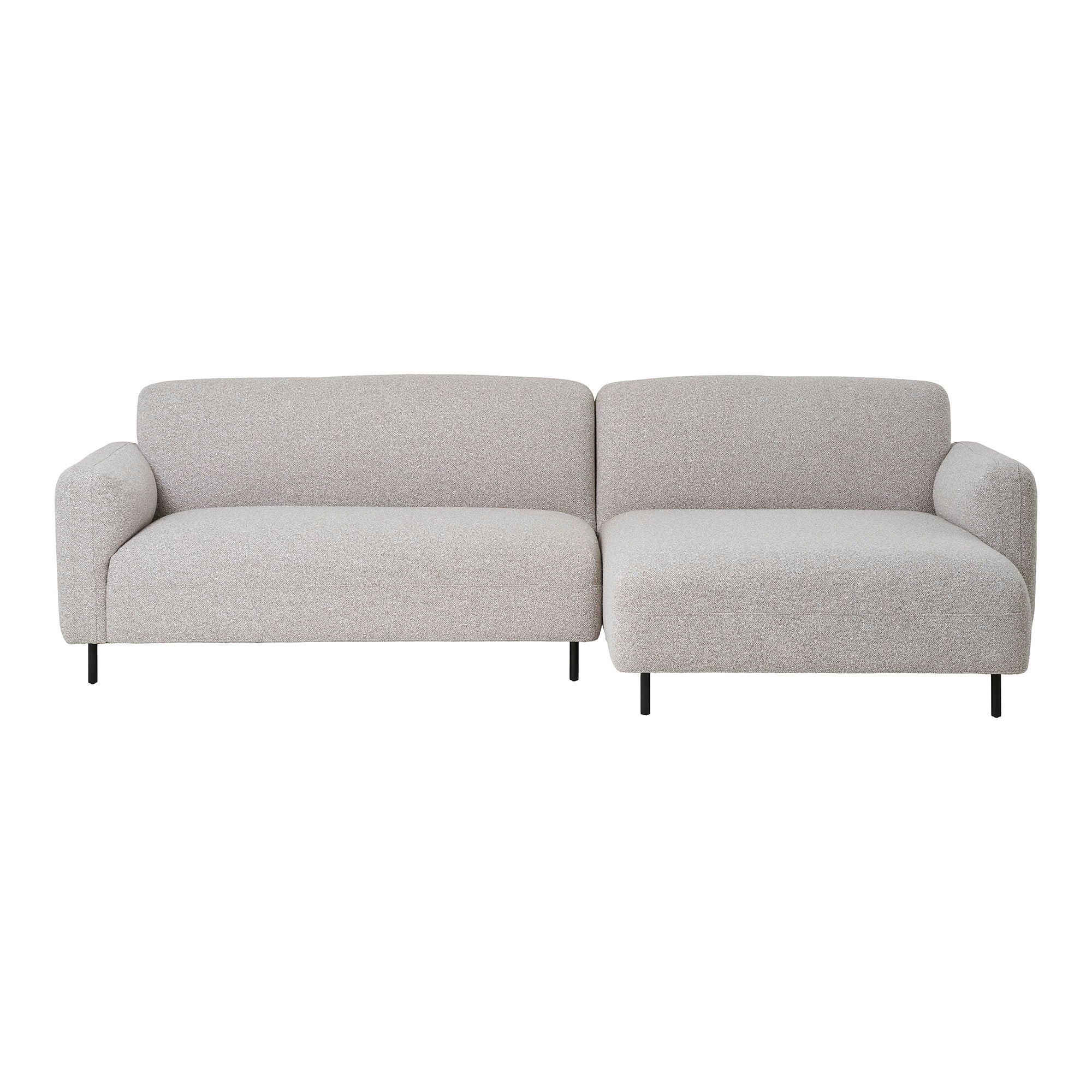 Salvador – 3-Sitzer Sofa Bouclé, hellgrau