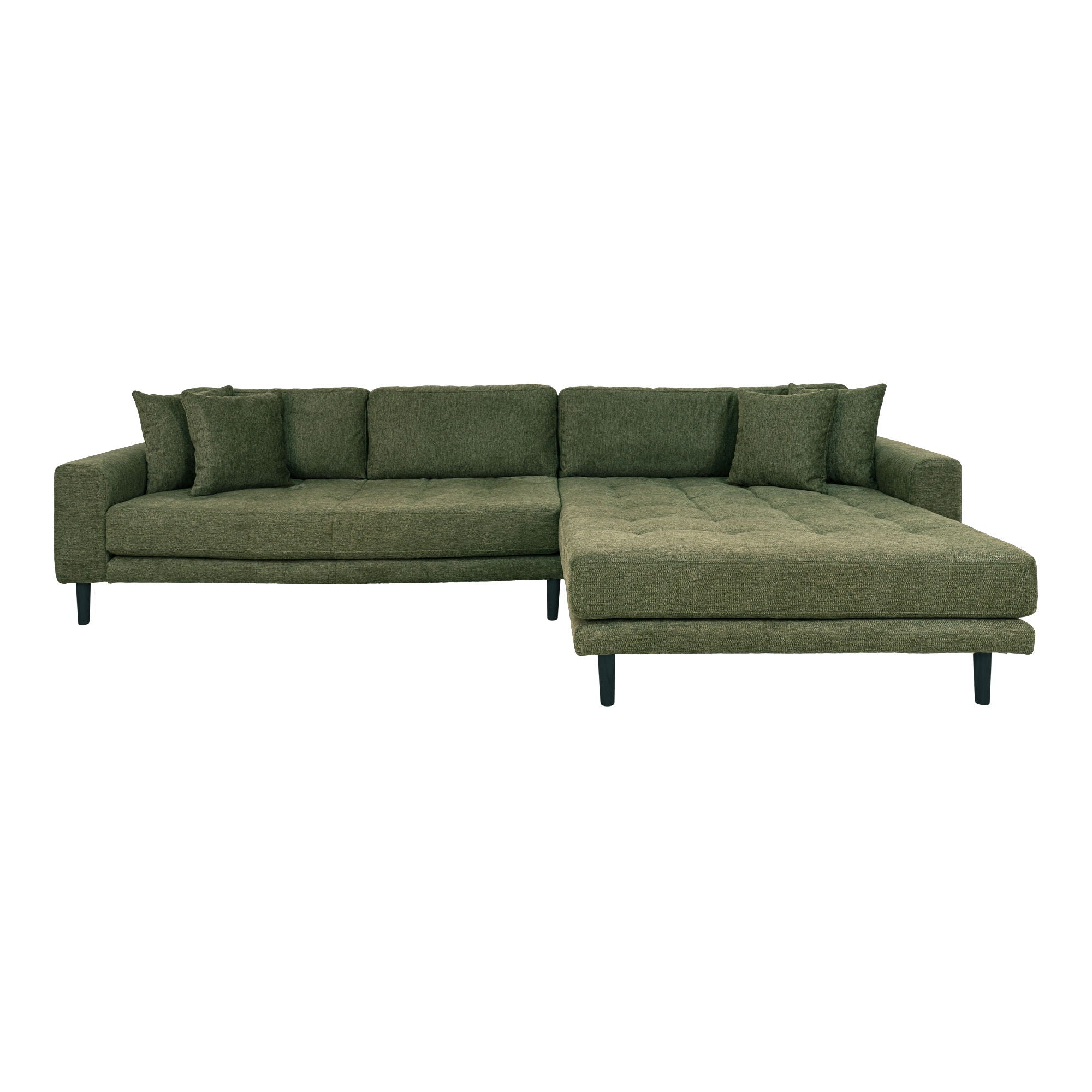 Lido – Ecksofa mit Recamiere, rechtsbündig, meliert, 170–92 × 290 × 76 cm