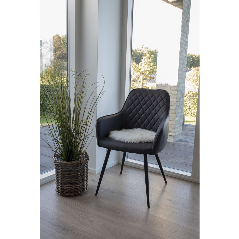 Lammfell-Sitzkissen Kunstfell – Ø35 cm, rund & weich