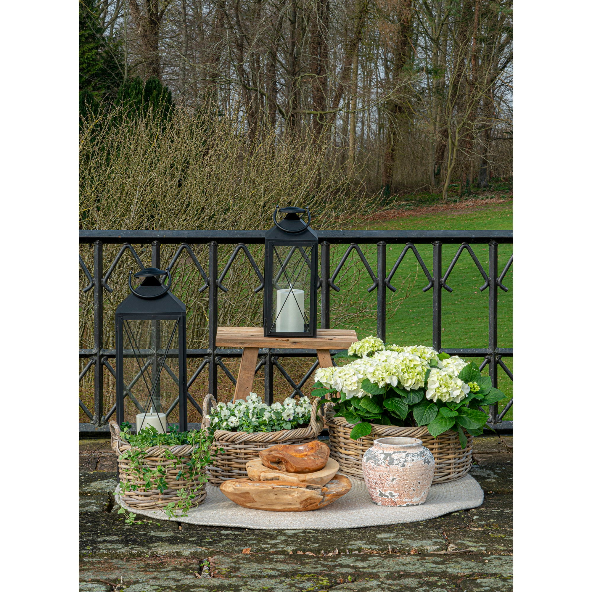 Kuta – Rattankörbe aus Kubu Rattan, natur, 3er-Set