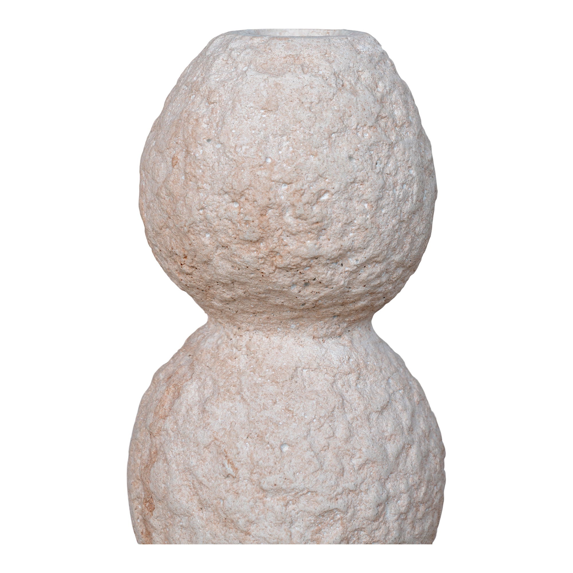 Kerzenhalter, Zement, natur, 2er-Set