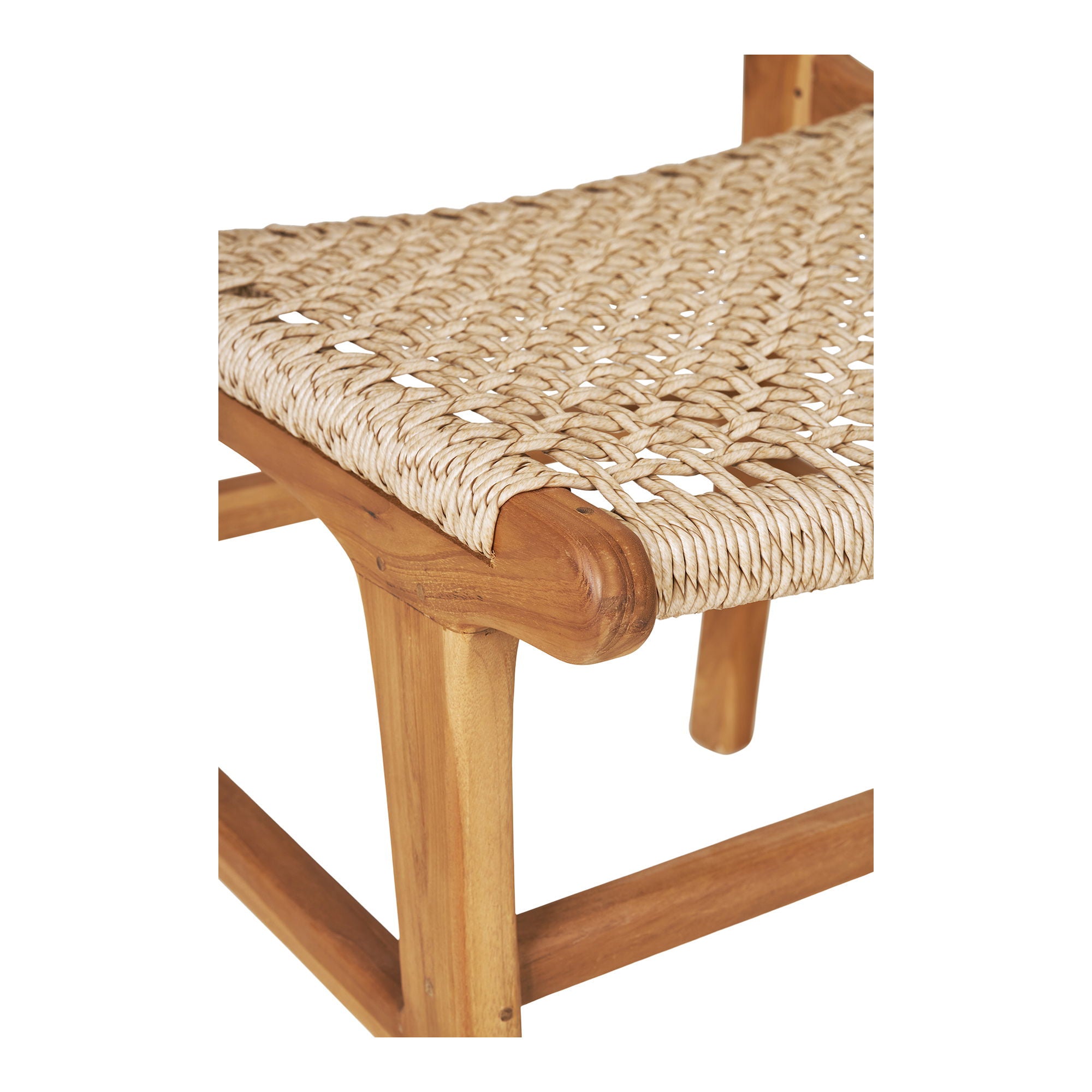 Derby Gartenstuhl 2er Set – Teak & Polyrattan, natur