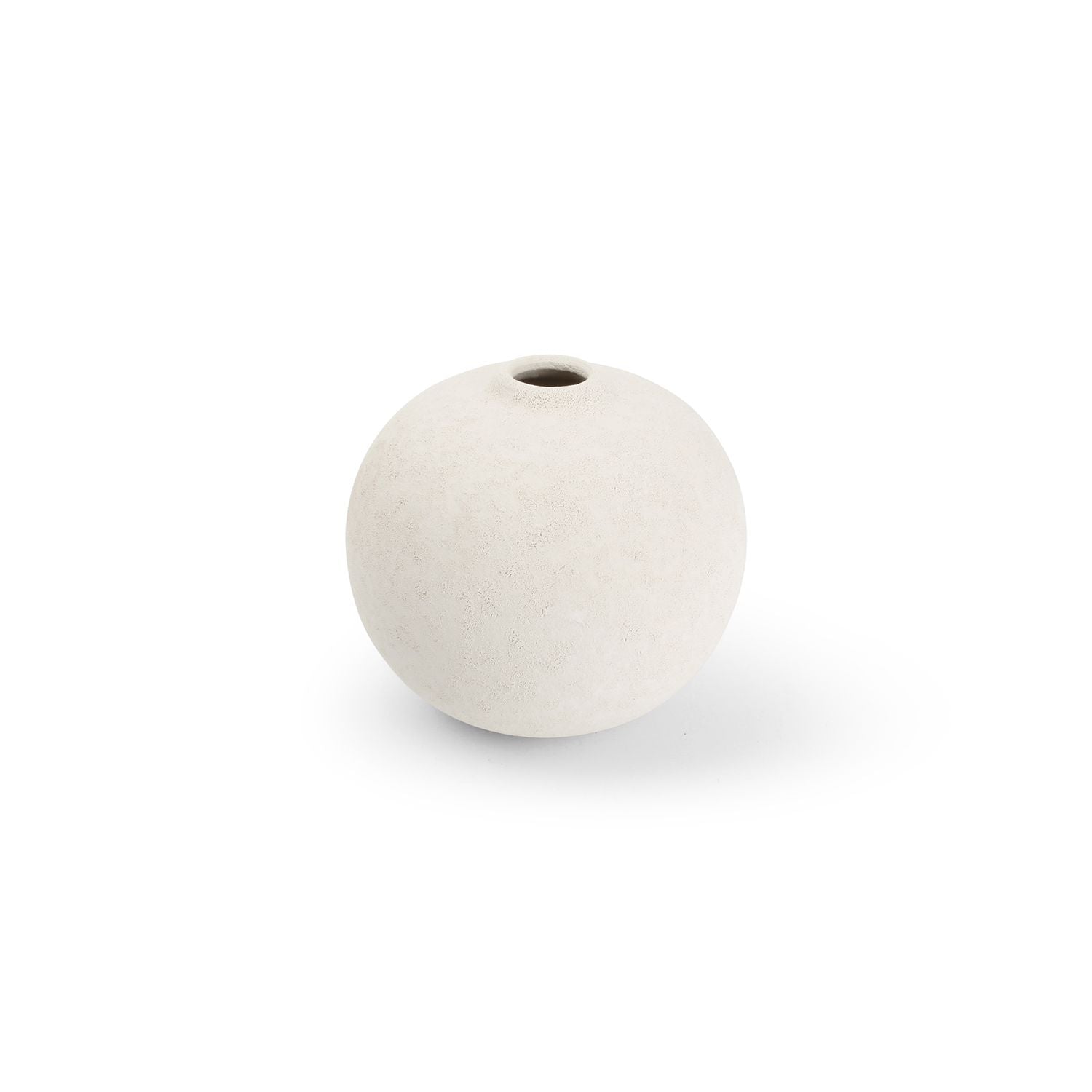 Vase klein – 14,5 × H13 cm | Weiß | Keramik