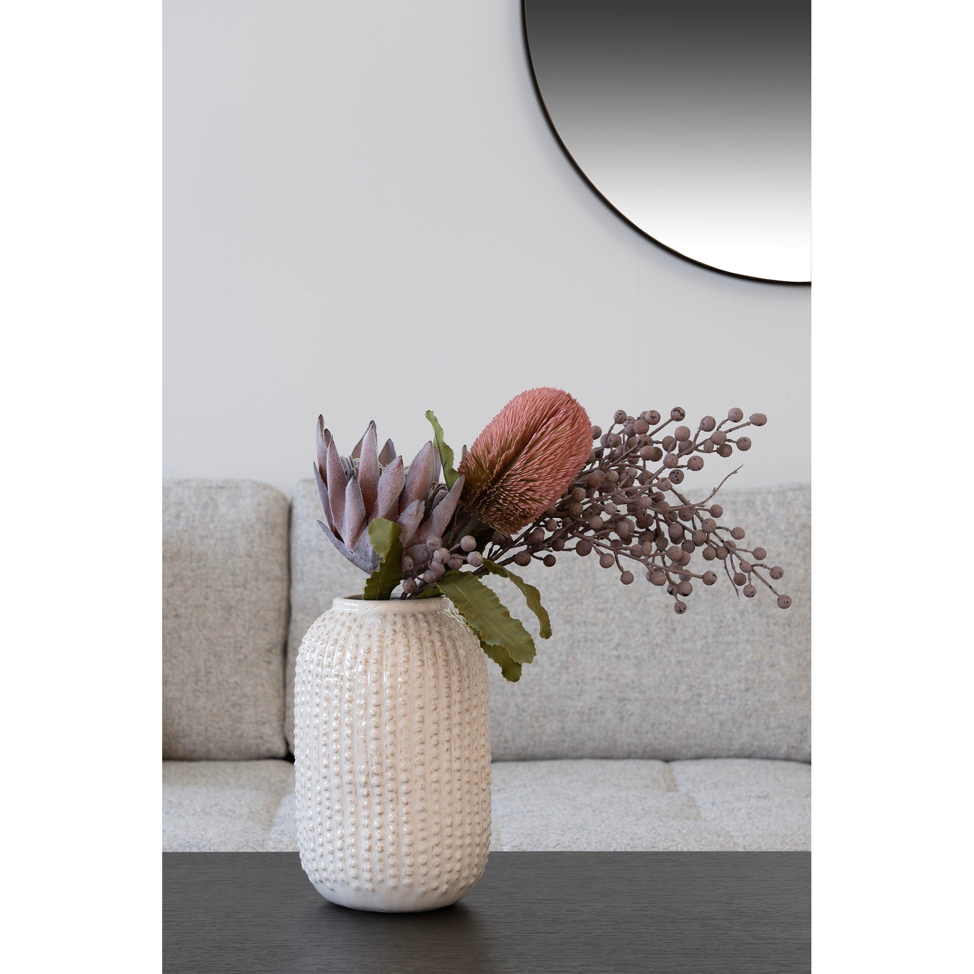 King Protea – Kunstblumenstrauß, Rosé-Mix, 75 cm